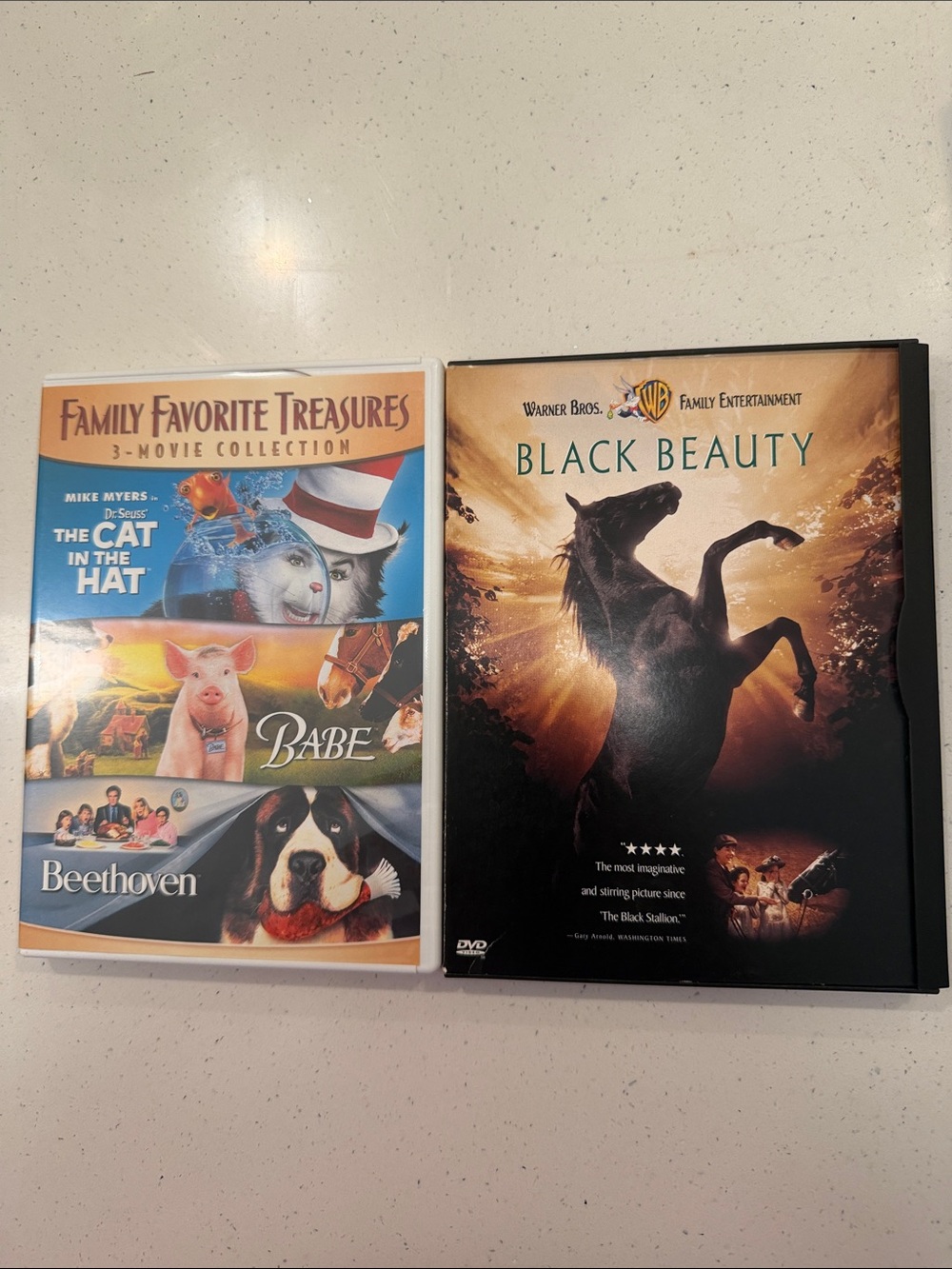 Classic Old Children’s Movie DVDs Black Beauty and 3 movie collection